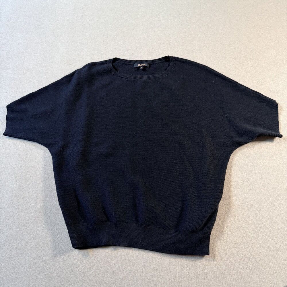 Quince - Organic Cotton & Cashmere knit sweater Dolman Sleeves Sz. XS